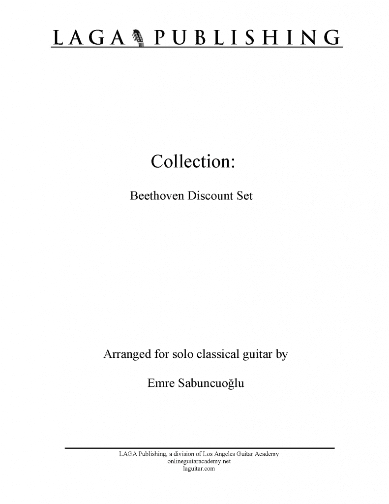 Sheet Music> Composers> L.V. Beethoven Archives Online Guitar Lessons