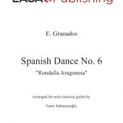 Spanish Dance No. 6 by E. Granados for classical guitar