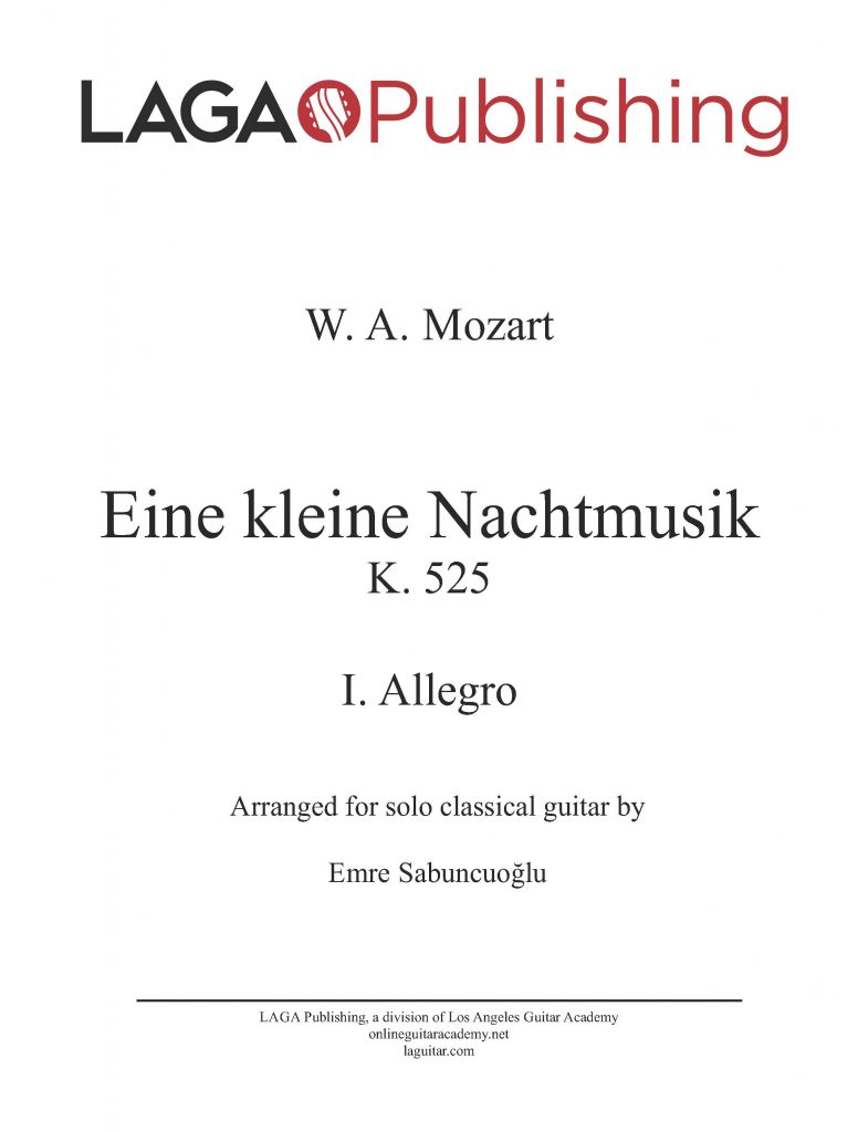 Eine kleine nachtmusik k 525 i allegro