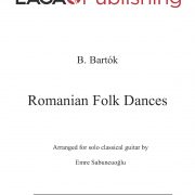Romanian Folk Dances by Bela Bartok for classical guitar