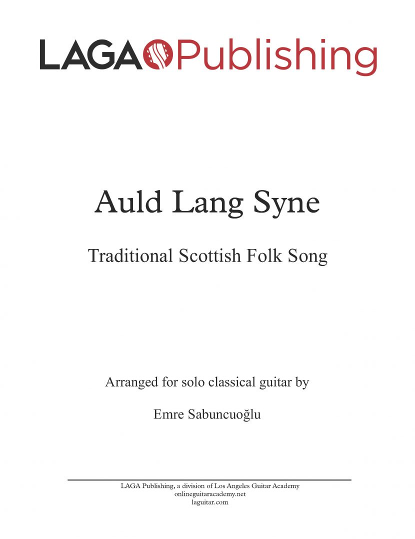 auld lang syne classical guitar