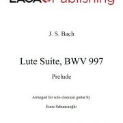 Prelude from Lute Suite (BWV 997) by J. S. Bach for classical guitar