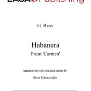 Habanera from the opera Carmen by G. Bizet for classical guitar