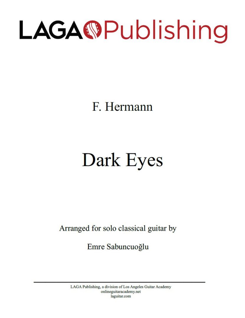 Dark Eyes by Florian Hermann for classical guitar