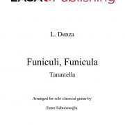 Funiculì Funiculà by Luigi Denza for classical guitar