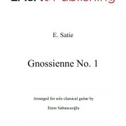 Gnossienne No. 1 by Erik Satie for classical guitar