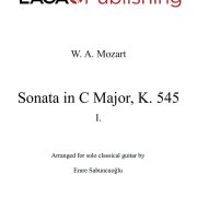 Sonata in C Major (K. 545) First Movement by W. A. Mozart for classical guitar