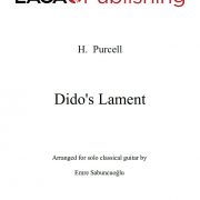 Dido's Lament by H. Purcell for classical guitar