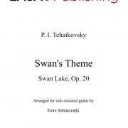 Theme from Swan Lake by P. I. Tchaikovsky for classical guitar