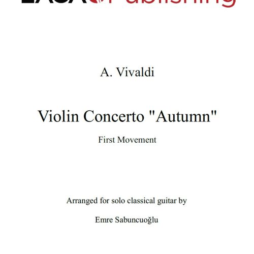 The Four Seasons - Autumn (1st movement) by A. Vivaldi for classical guitar