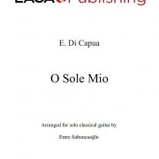 O Sole Mio by Eduardo di Capua for classical guitar