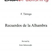Recuerdos de la Alhambra by F. Tarrega for classical guitar