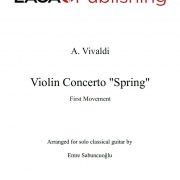 The Four Seasons - Spring (1st movement) by A. Vivaldi for classical guitar