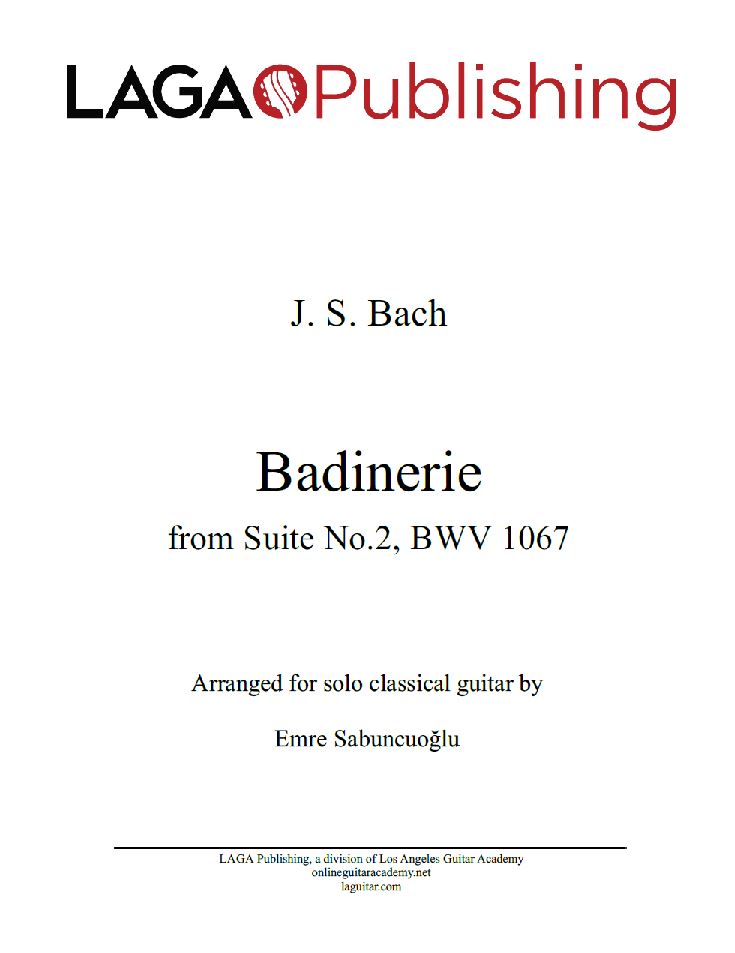 Air On The G String (J. S. Bach) - Guitar Tabs & Score 