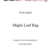 Maple Leaf Rag by Scott Joplin for classical guitar